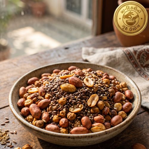 Flaxseed Peanut Crunch Gujarati snack
